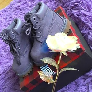 💜PURPLE TIMBERLAND BOOTS💜
